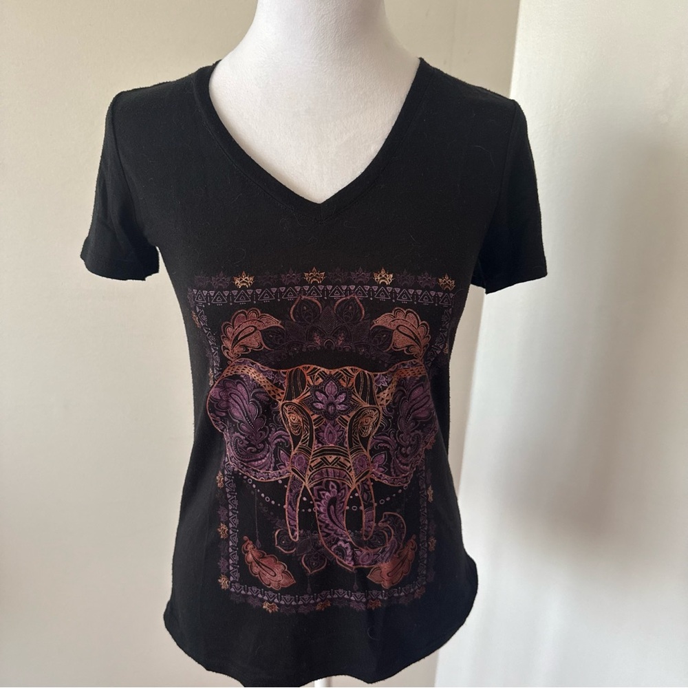 Fifth Sun Black Short Sleeve Graphic T-shirt - Picture 2 of 12